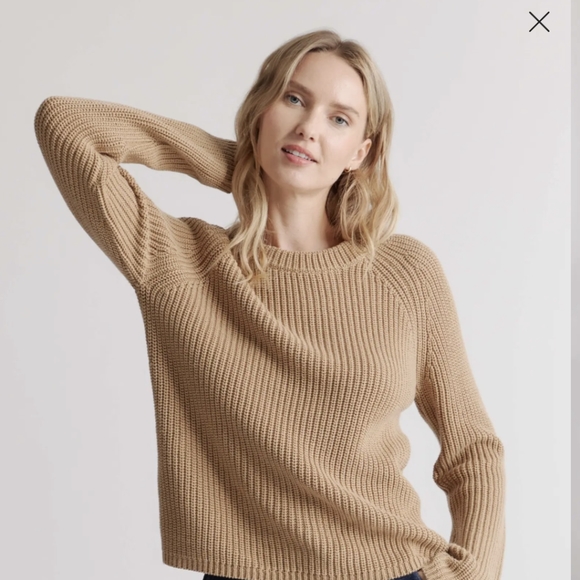Quince Sweaters - 100% Organic Cotton Fisherman Crew Sweater